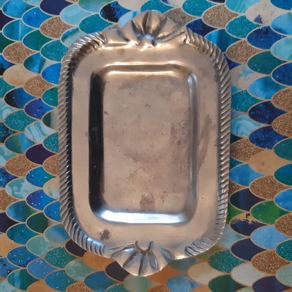 Vintage I H I Silver Trinket Tray - Picture 1 of 4